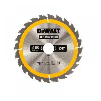 Dewalt DT1944-QZ Portable Construction Circular Saw Blade 190 X 30Mm X 24T