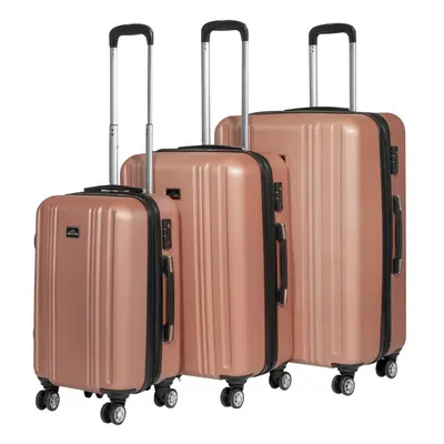 Sealey DL125 Dellonda 3-Piece Lightweight Abs Luggage Set With Integrated Tsa Approved Combinati