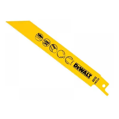 Dewalt DT2361-QZ Bi-Metal Reciprocating Blade For Metal 152Mm X 14 Tpi (Pack 5)