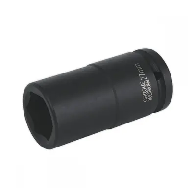 Sealey IS3427D Impact Socket 27Mm Deep 3/4inSq Drive