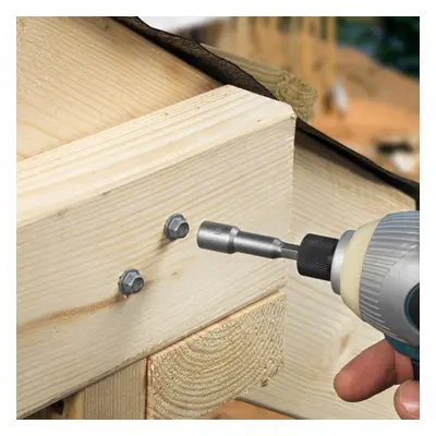 Timco 660INI Timber Frame Construction & Landscaping Screws - Hex - Exterior - Silver Organic 6.