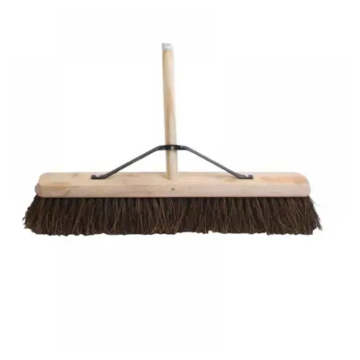 Faithfull Stiff Bassine Broom 600Mm (24In) + Handle & Stay