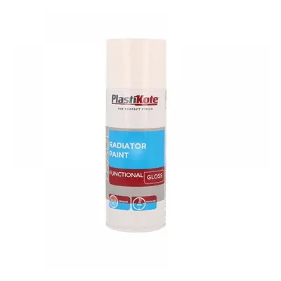 Plastikote 071016 Trade Radiator Spray Paint Gloss White 400Ml