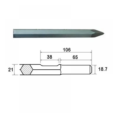 Faithfull Kango Shank Point 450Mm (914113)