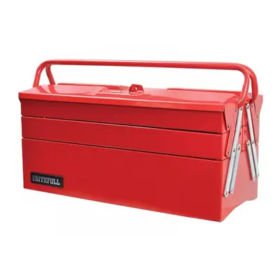 Faithfull NTBC125 Metal Cantilever Toolbox - 5 Tray 40Cm (16In)