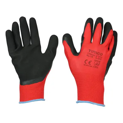 Timco 770347 Toughlight Grip Gloves - Sandy Latex Coated Polyester X Large