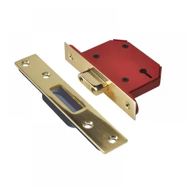 Union Y2103S-PB-2.5 Strongbolt 2103S 3 Lever Mortice Deadlock Polished Brass 68Mm 2.5In Visi