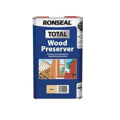 Ronseal 37658 Total Wood Preserver Clear 5 Litre