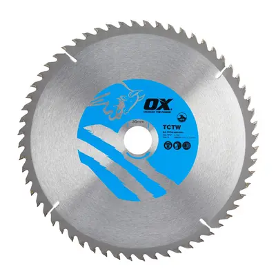 Ox Tools OX-TCTW-2603060 Ox Wood Cutting Circular Saw Blade 260/30Mm 60 Teeth Atb EA