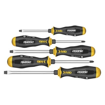 Felo FE45095248 Sd Ergonic Hammer Cap Set 5-Pcs. Sl/Ph 1 + 2