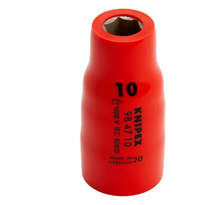 Knipex 984710 Hexagonal Socket Vde 1000V - 1/2 Inch Drive - 10Mm