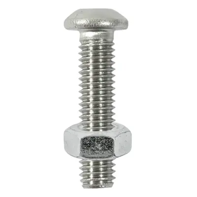 Timco 825BUTSSP Socket Screws & Hex Nuts - Button - Stainless Steel M8 X 25 TIMpac 4