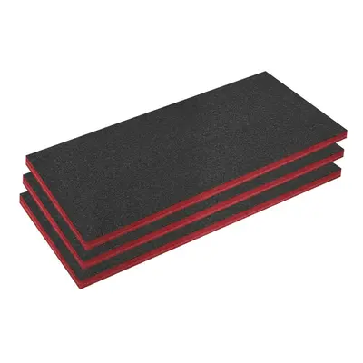 Sealey SFPK50R Easy Peel Shadow Foam® Red/Black 50Mm - Pack Of 3