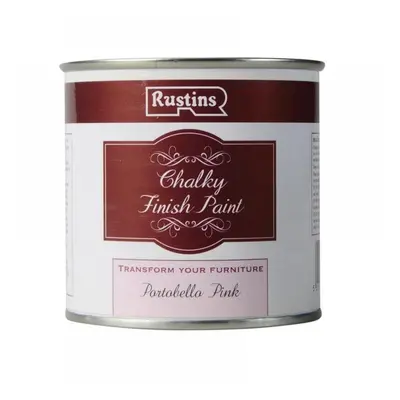 Rustins CHAPP250 Chalky Finish Paint Portobello Pink 250Ml