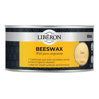 Liberon 126897 Beeswax Paste Clear 500Ml