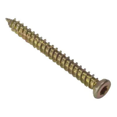 Fandf 10CFS112 Concrete Frame Screw - Zinc Yellow Passivated 7.5 X 112Mm (Bag Of 10)