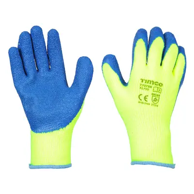 Timco 770766 Warm Grip Gloves - Crinkle Latex Coated Polyester X Large