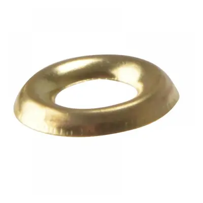 Forgefix 200SCW8B Screw Cup Washers Solid Brass Polished No.8 Bag 200