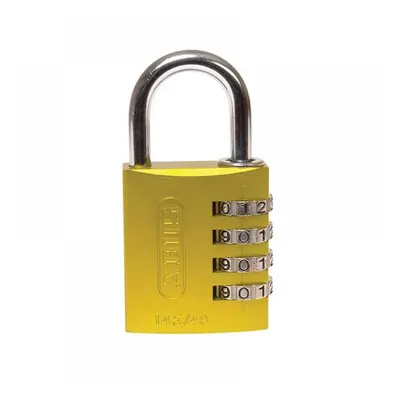 Abus Mechanical 49535 145/40 40Mm Aluminium Combination Padlock Yellow 49535