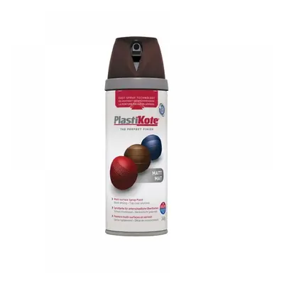 Plastikote 023106 Twist & Spray Matt Chocolate 400Ml