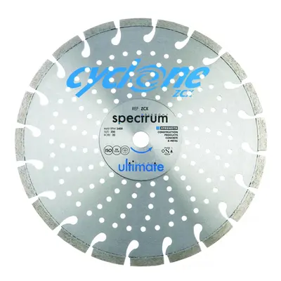 Ox Tools ZCX115/22 Ultimate Cyclone Diamond Blade - Concrete - 115/22.23Mm EA