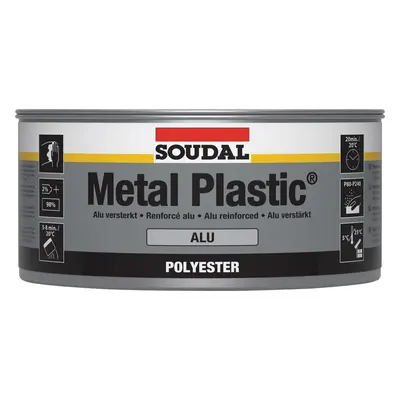 Soudal Metal Plastic Alu Aluminium 2Kg tin 12