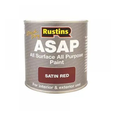 Rustins ASAPRD500 Asap Paint Red 500Ml