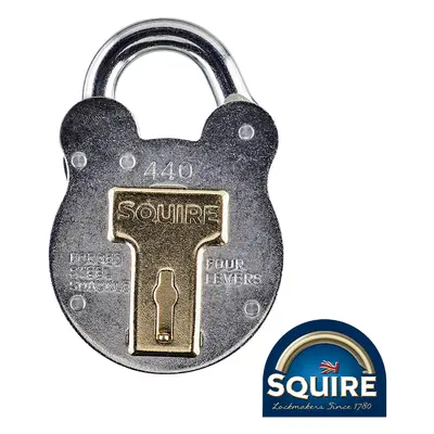 Squire SQR701943 Old English 4 Lever Padlock - 440 40Mm Blister Pack 1