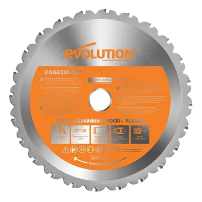 Evolution RAGEBLADE210MULTI Multi-Material Mitre Saw Blade 210 X 25.4Mm X 24T