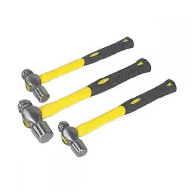 Sealey AK2031 Ball Pein Hammer Set 3Pc With Fibreglass Shafts