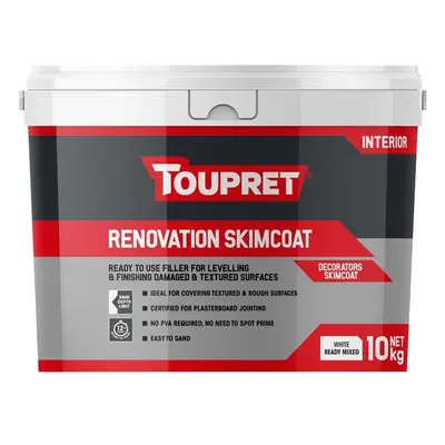 Toupret TTEGALP10GB Renovation Skimcoat 10Kg