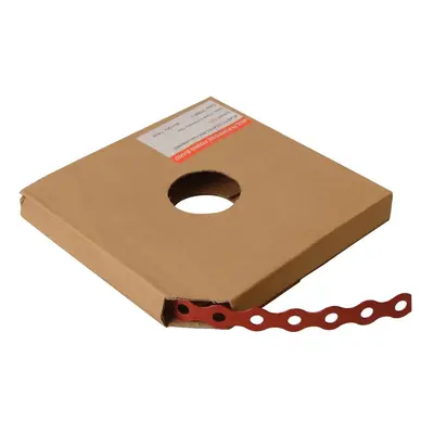 Fandf PCBR12 Contractors Fixing Band - Pre-Galvanised - Red 12Mm X 0.8 X 10M (Bag Of 1)