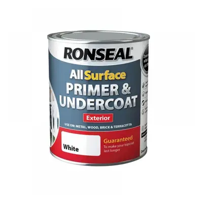 Ronseal 37559 All Surface Primer & Undercoat Exterior White 750Ml