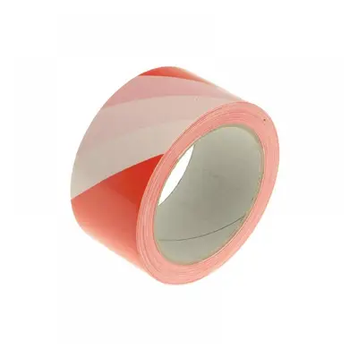 Faithfull 00225033RWTB Professional Self-Adhesive Hazard Tape Red/White 50Mm X 33M