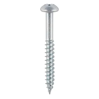 Timco 08112CRWZ Twin-Threaded Woodscrews - Pz - Round - Zinc 8 X 1 1/2 Box 200