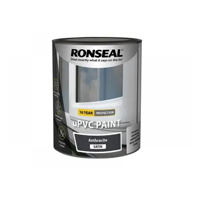 Ronseal 39391 Upvc Paint Anthracite Satin 750Ml