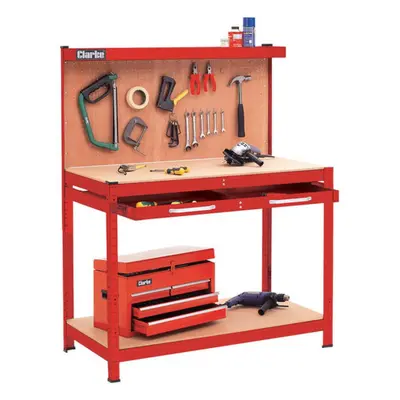 Clarke 7637706 Cwb-R1B Red Workbench+30Pcs Hooks