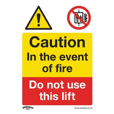 Sealey SS43P1 Warning Safety Sign - Caution Do Not Use Lift - Rigid Plastic