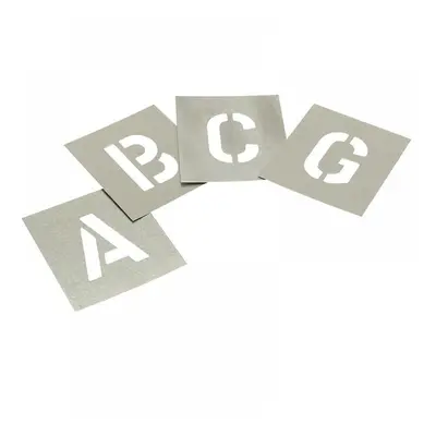 Stencils L1W Set Of Zinc Stencils - Letters 1In Walleted