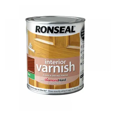 Ronseal 36863 Interior Varnish Quick Dry Matt Medium Oak 750Ml