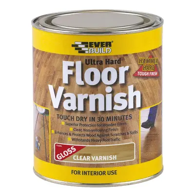 Everbuild Ultra Hard Floor Varnish 750Ml