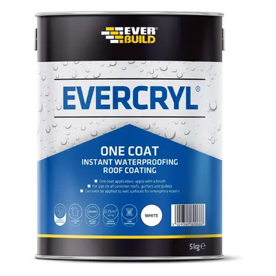 Everbuild Evercryl One Coat White 5Kg