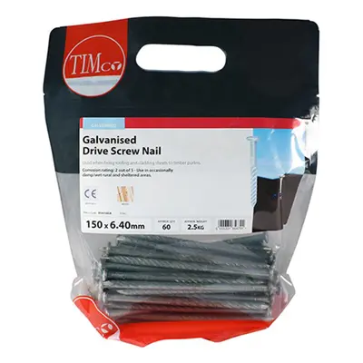 Timco DSN150LB Drive Screws - Galvanised 150 X 6.40