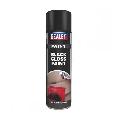 Sealey SCS025S Black Gloss Paint 500Ml