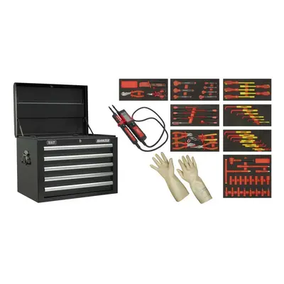 Sealey TBTECOMBO1 63Pc Insulated Tool Kit With 5 Drawer Topchest