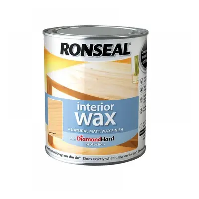 Ronseal 36886 Interior Wax Almond Wood 750Ml