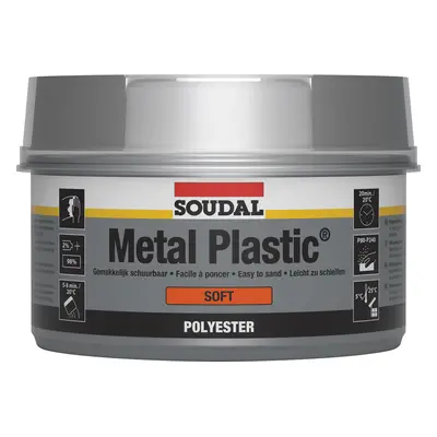 Soudal Metal Plastic Soft Beige 1Kg tin 12