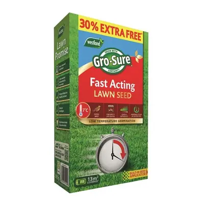 Gro-Sure Fast Acting Lawn Seed 10M² + 30% Free 20500299