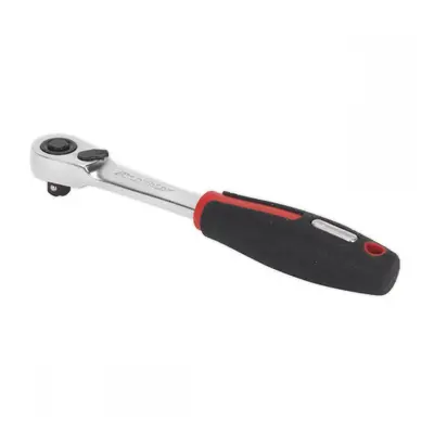 Sealey AK8980 Ratchet Wrench 1/4inSq Drive Compact Head 72-Tooth Flip Reverse Platinum Series