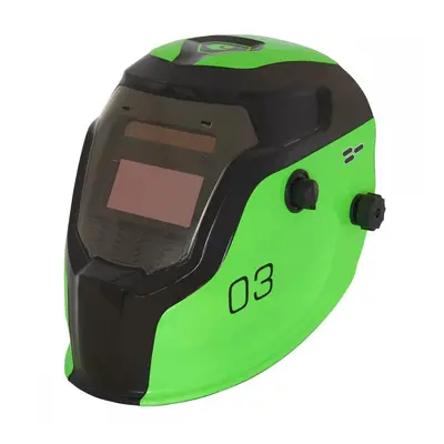 Sealey PWH3 Auto Darkening Welding Helmet - Shade 9-13 - Green